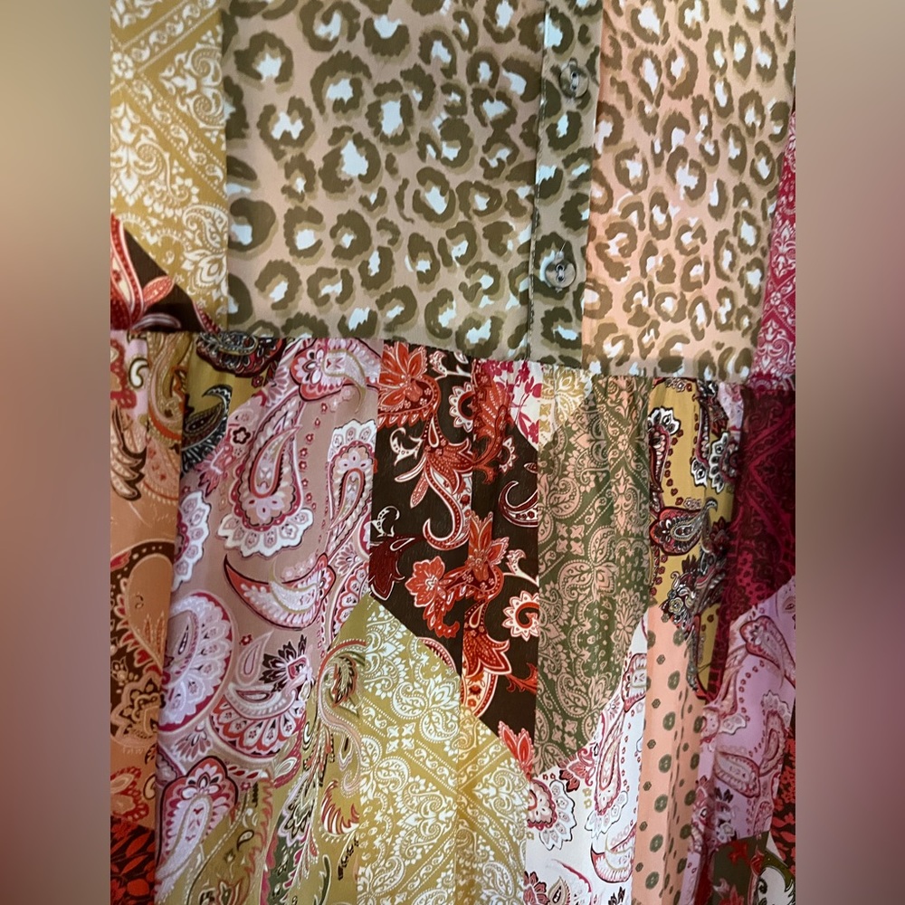 Kachel Anthropologie Silk Boho look Dress, size 8 - Picture 2 of 9